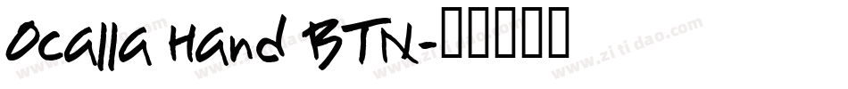 Ocalla Hand BTN字体转换